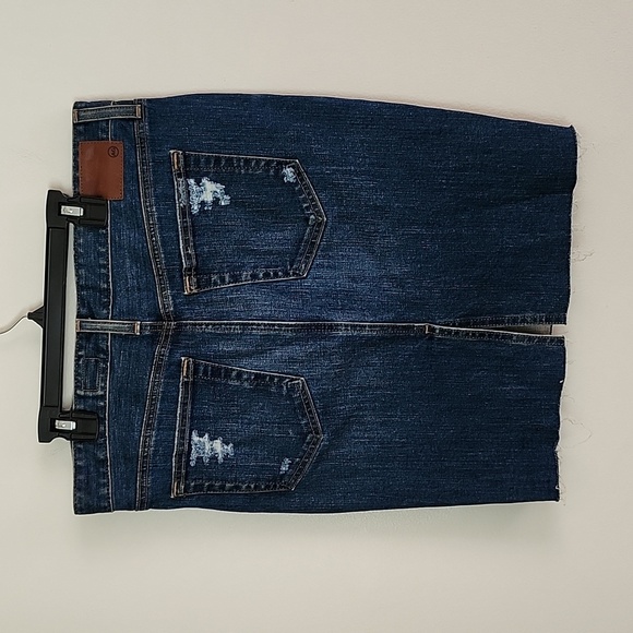 AG Adriano Goldschmied the Erin Pencil midi jean skirt distressed, women's 29. - Picture 8 of 8